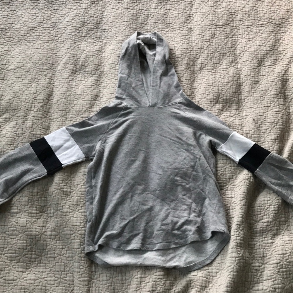 Varsity striped hoodie